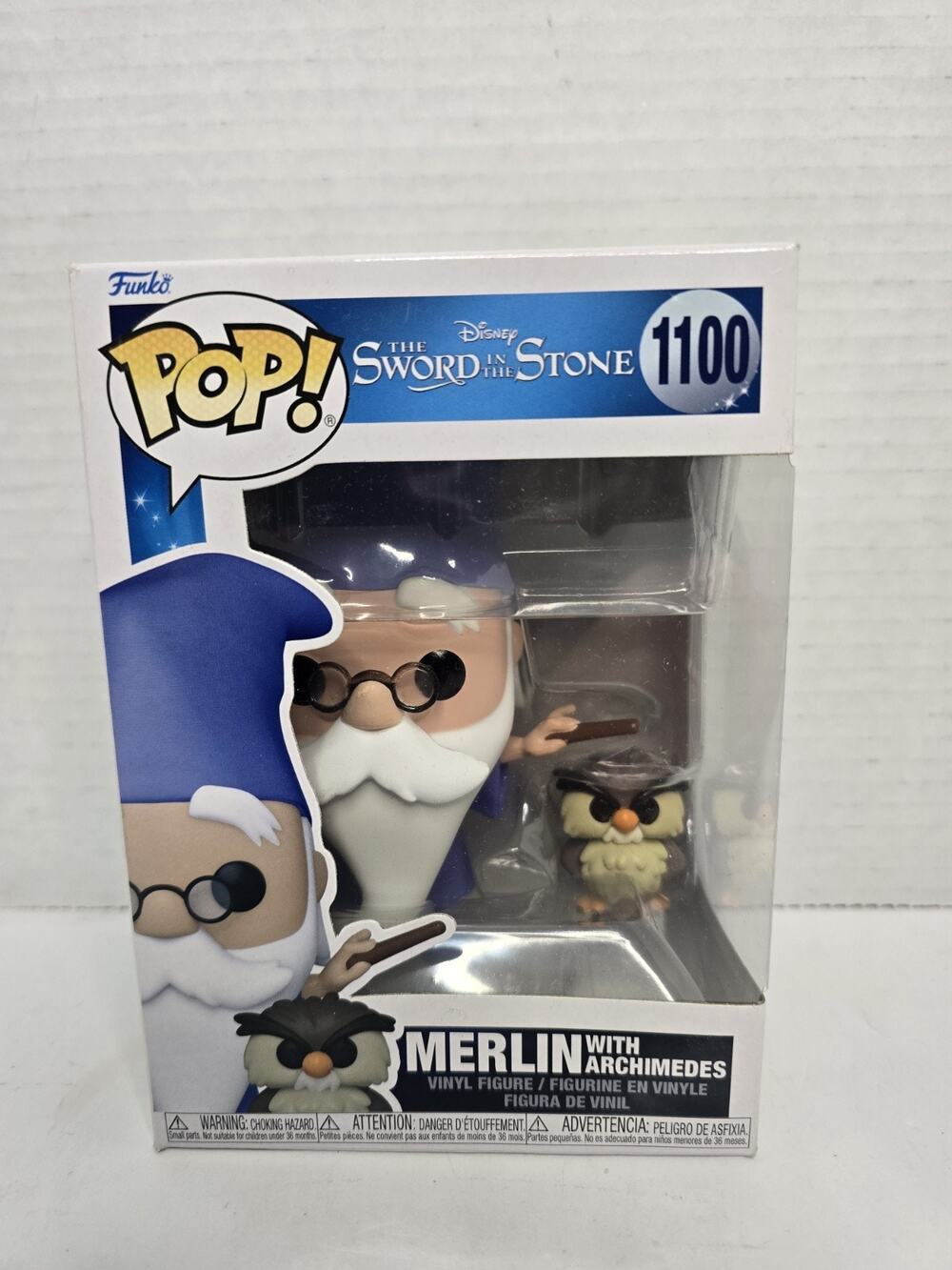 Funko Pop! Disney Sword and the Stone Merlin with Archimedes #1100 - Fast Ship